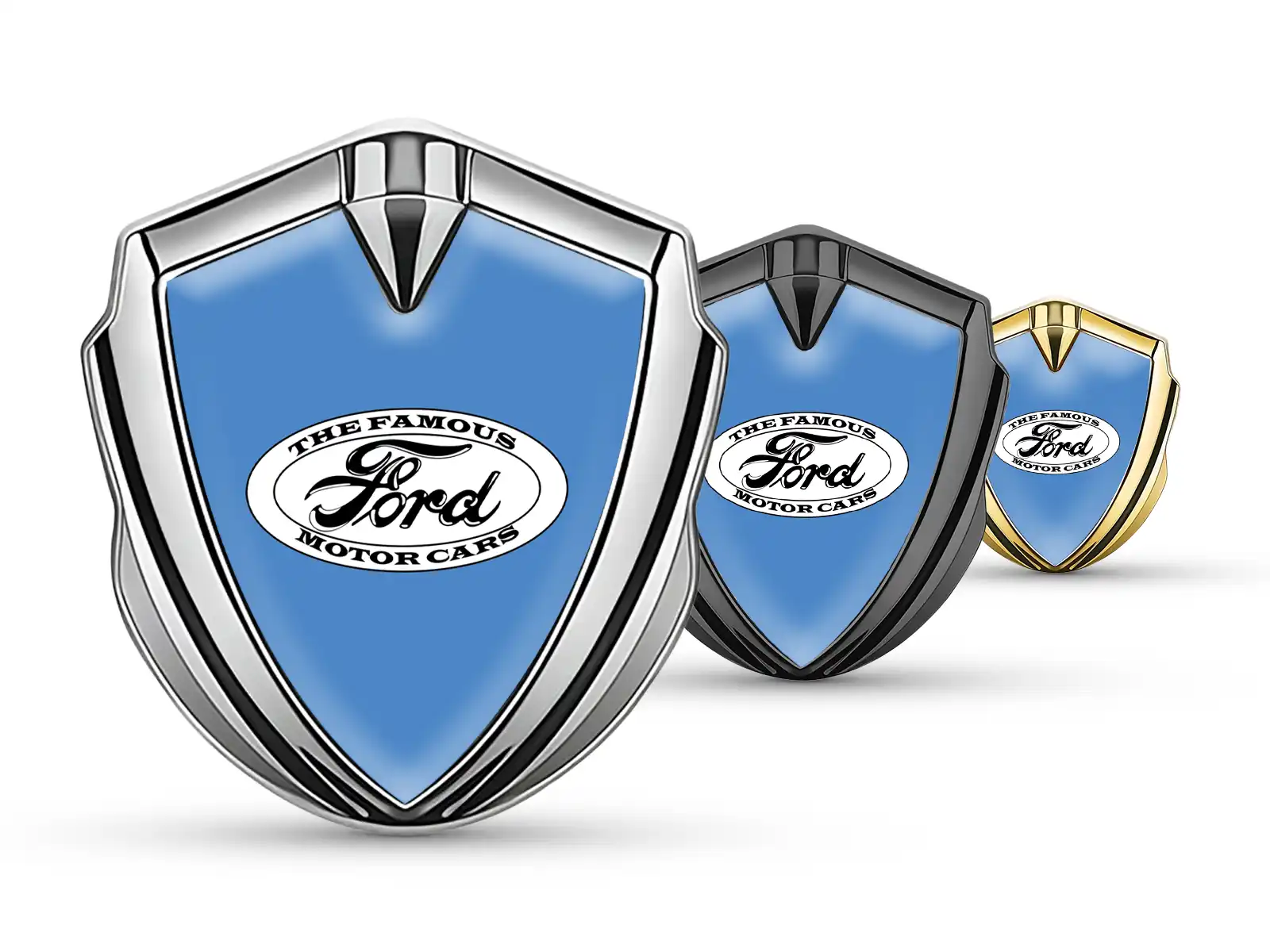 Ford Abzeichen Selbstklebend Tuning Stil Glänzend Top